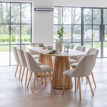 Premium 8 seater dining table around you with hardwood craftsmanship