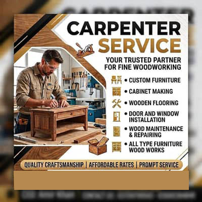 Professional carpenter near me in Karachi for all woodworking needs