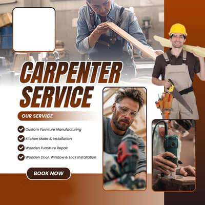 Skilled carpenter services in Karachi for homes and offices