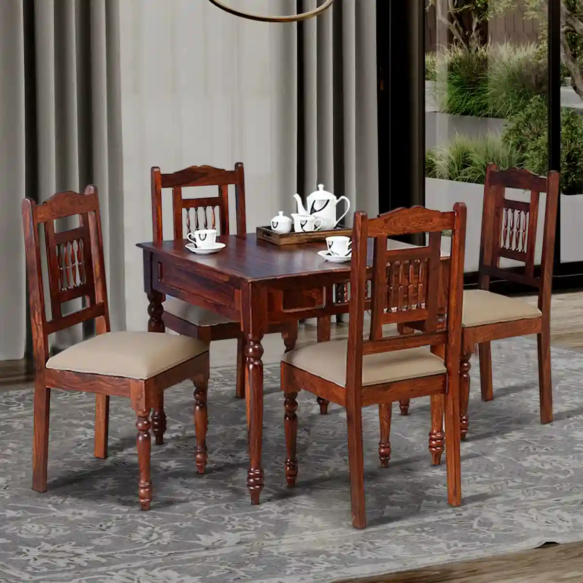 Quality dining table sets in Karachi with extendable and modern designs