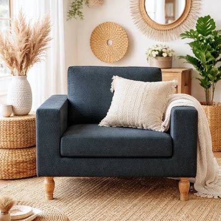 Quality single seater sofas in Karachi with high-density cushioning